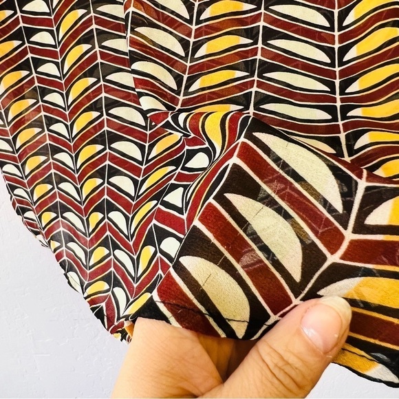 Scotch & Soda Ruffle Sleeve Blouse Sheer Small - Picture 7 of 9